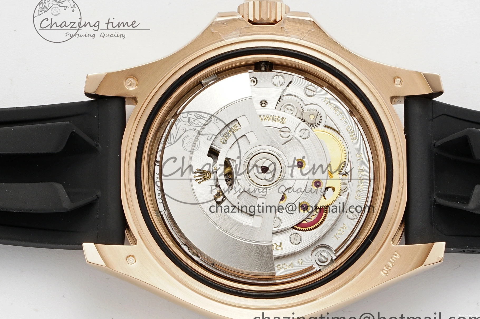 0124 Stretchable Yacht-Master 126655 C+F 1:1 Best Edition Black Ceramic Bezel on Oysterflex Rubber Strap VR 1955